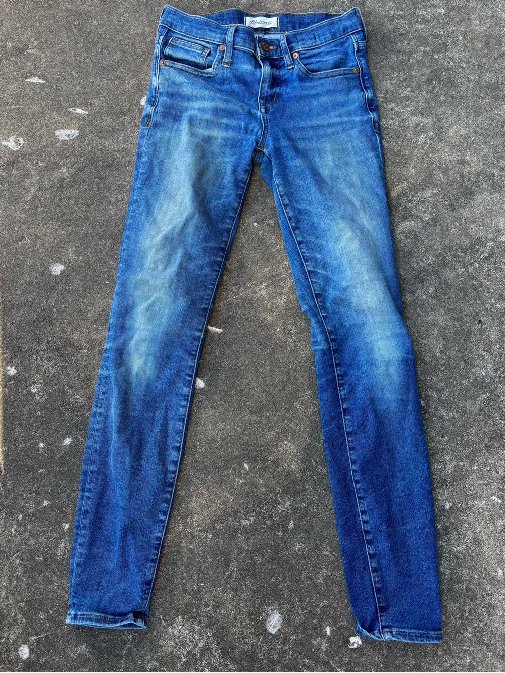 Madewell Women's Skinny Jeans - Blue Denim